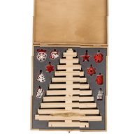 Елка с игрушками One Two Tree, красная
