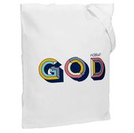 Холщовая сумка «Новый GOD», белая