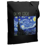 Холщовая сумка «Oh my Gogh!», черная